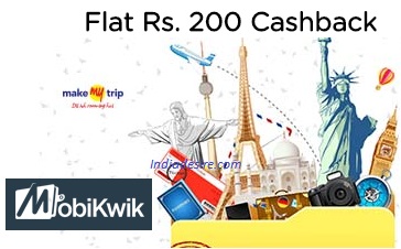 India Desire : MakeMyTrip Mobikwik Offer: Flat Rs 50 Off + Rs 75 Mobikwik Cashback On Train Ticket Booking
